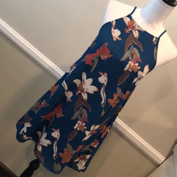 Lush Dresses & Skirts - Lush high neck mini dress dark turquoise medium